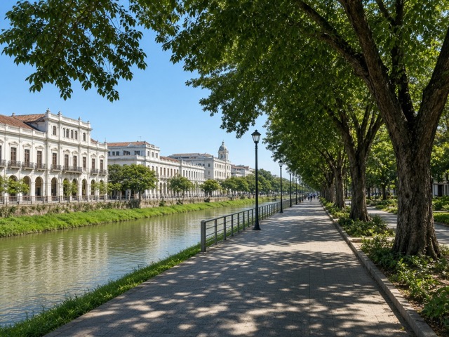 Paseo peatonal del Bulevar del Río en Cali