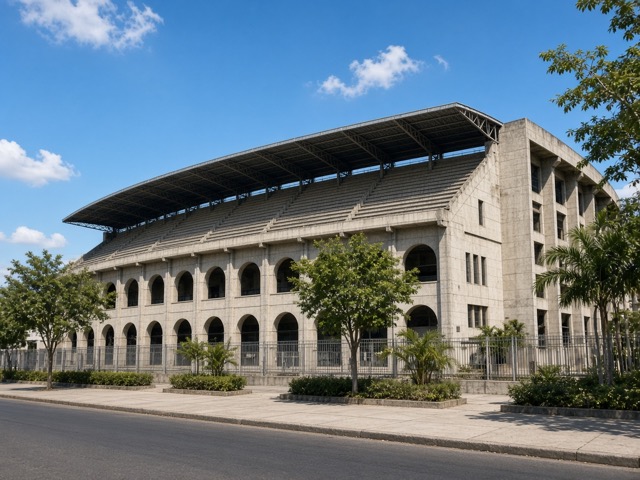 Exterior del Estadio Olímpico Pascual Guerrero en Cali